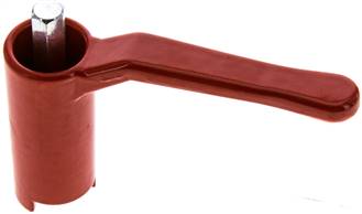 Combi handle -rdece, size 1, Dolgo (lakiran aluminij, 60 - 68 - 74 - 78 - 82 - 88 - 120 mm višine)