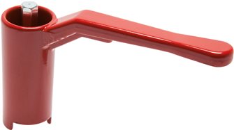 Combi handle -rdece, size 2, Dolgo (lakiran aluminij, 60 - 68 - 74 - 78 - 82 - 88 - 120 mm višine)