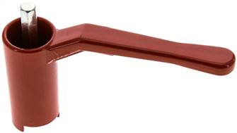 Combi handle -rdece, size 3, Dolgo (lakiran aluminij, 60 - 68 - 74 - 78 - 82 - 88 - 120 mm višine)