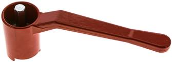 Combi handle -rdece, size 6, Dolgo (lakiran aluminij, 60 - 68 - 74 - 78 - 82 - 88 - 120 mm višine)