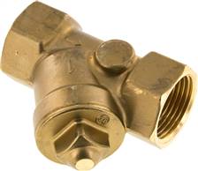 Y-type check valve, Rp 1", PN 10 / Standard, brass