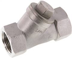 Y-socket check valve, G 1", PN 40, stainless steel
