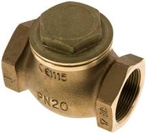 check valves (heavy), G 1-1/2", PN 20, red bronze