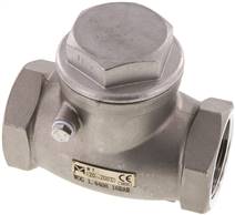 Stainless steel swing check valve G 1-1/2",PN 16