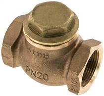 check valves (heavy), G 1-1/4", PN 20, red bronze