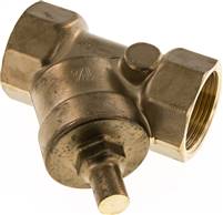 Y-type check valve, Rp 1-1/4", PN 10 / Standard, brass