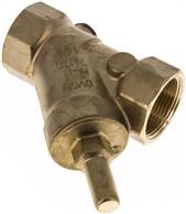 Y-type check valve, Rp 1-1/4", PN 16 / Standard, brass
