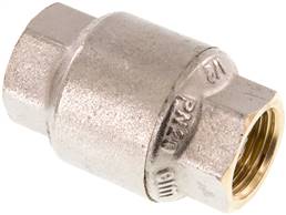 Check valve, G 1/2", PN 20, nickel-plated brass