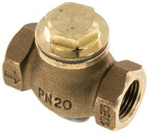 check valves (heavy), G 1/2", PN 20, red bronze