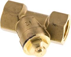 Y-type check valve, Rp 1/2", PN 10 / Standard, brass