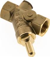 Y-type check valve, Rp 1/2", PN 10 / DVGW, brass