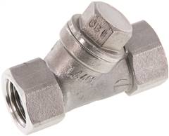 Y-socket check valve, G 1/2", PN 40, stainless steel