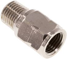 Mini check valve R/Rp 1/4" (male thread / female thread), nickel-plated brass