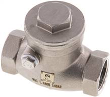 Stainless steel swing check valve G 3/4",PN 16