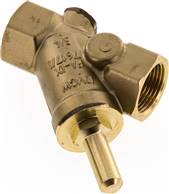 Y-type check valve, Rp 3/4", PN 10 / DVGW, brass