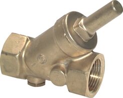 Y-type check valve, Rp 3/8", PN 16 / Standard, brass