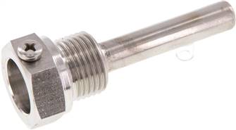 Wika Schutzrohre mit Klemmschraube für Bimetallthermometer, 18 mm