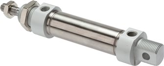 ISO 6432-Zylinder, doppeltwirkend, Kolben 16mm,Hub 25mm